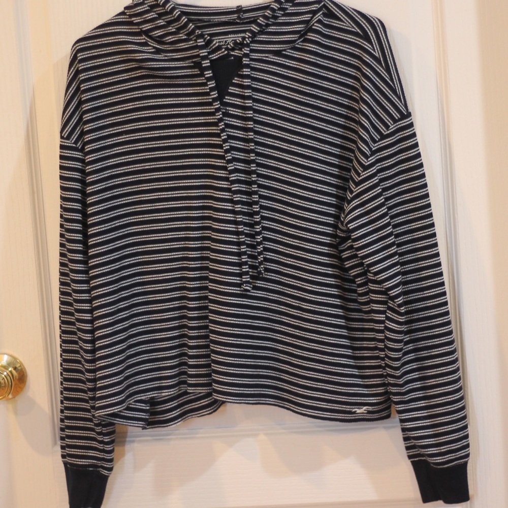 stripped light hoodie
